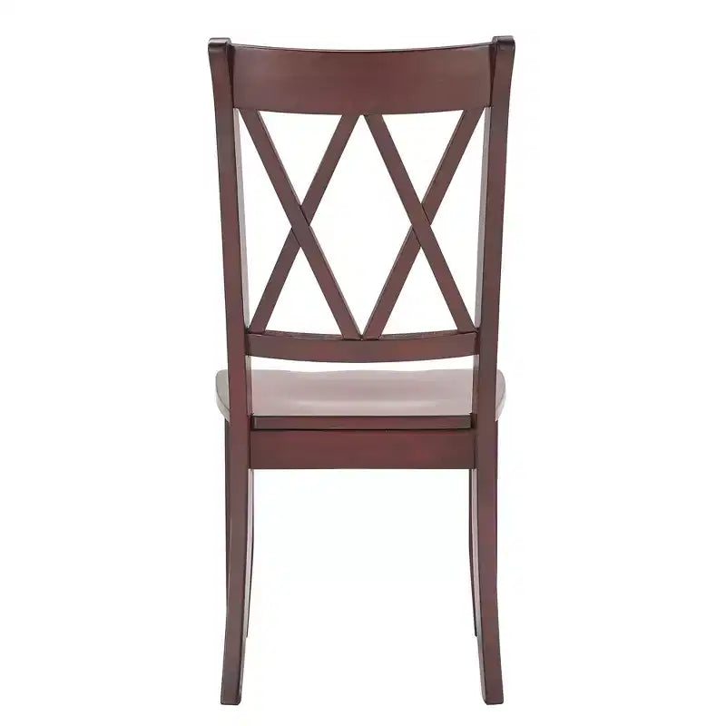 Chaises de salle à manger en bois South Hill Double X Back (lot de 2) - iNSPIREQ