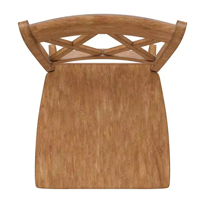 Chaises de salle à manger en bois South Hill Double X Back (lot de 2) - iNSPIREQ