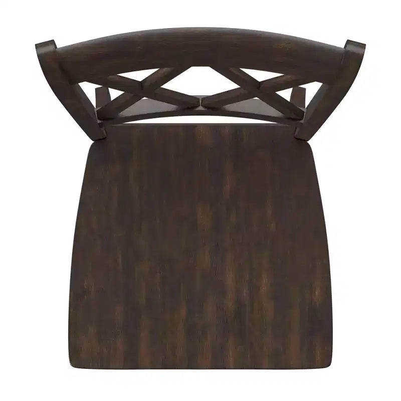 Chaises de salle à manger en bois South Hill Double X Back (lot de 2) - iNSPIREQ