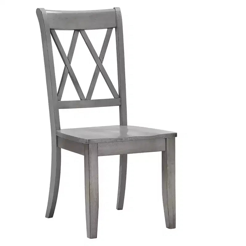 Chaises de salle à manger en bois South Hill Double X Back (lot de 2) - iNSPIREQ