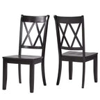 South Hill Double X Back Wood Dining Chairs (Set of 2) - iNSPIREQ