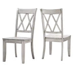 Chaises de salle à manger en bois South Hill Double X Back (lot de 2) - iNSPIREQ