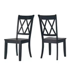 Chaises de salle à manger en bois South Hill Double X Back (lot de 2) - iNSPIREQ