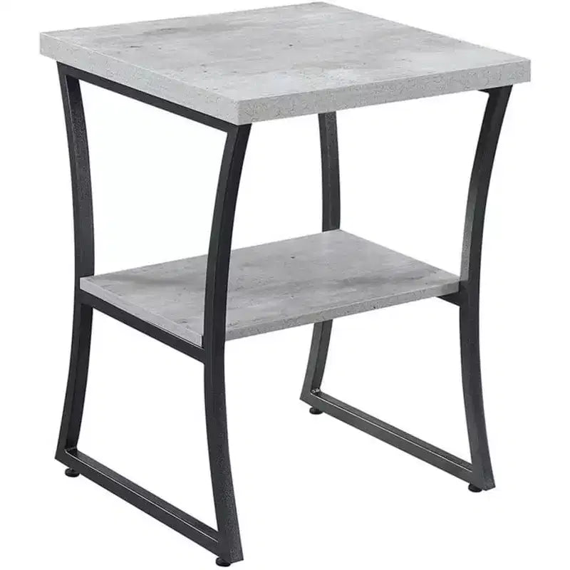 Table d'appoint rectangulaire en métal HomeStock 1 pièce