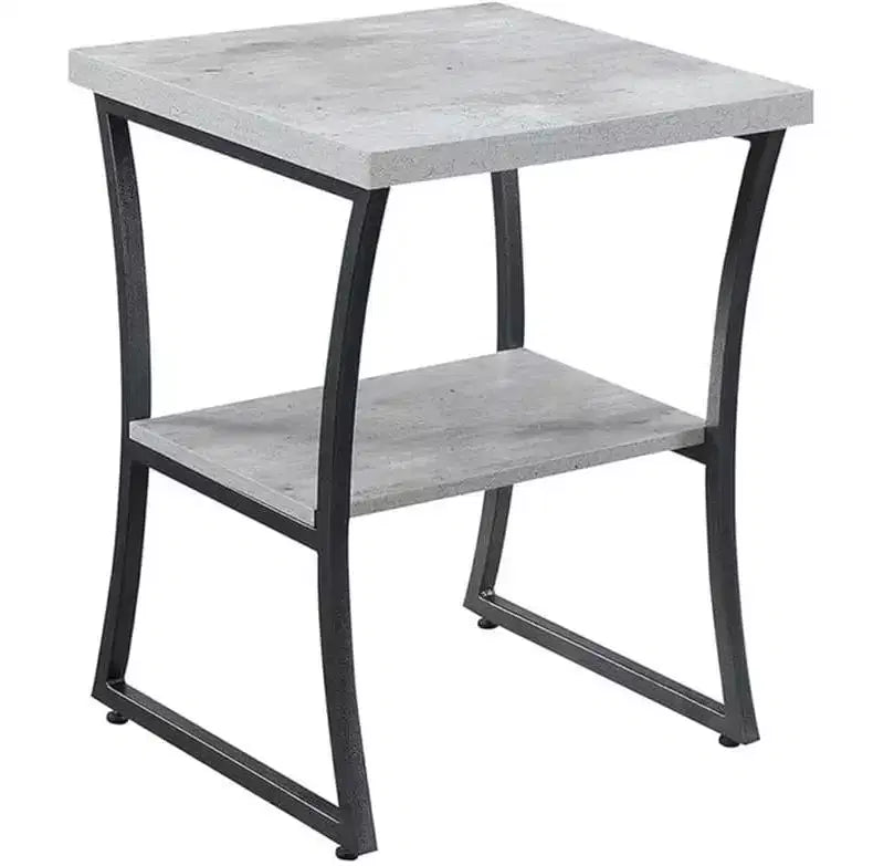 Table d'appoint rectangulaire en métal HomeStock 1 pièce