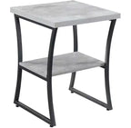 Table d'appoint rectangulaire en métal HomeStock 1 pièce
