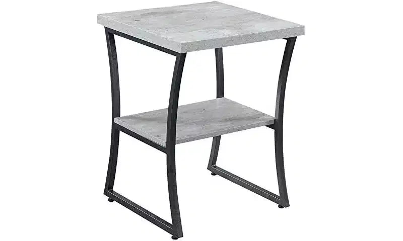 Table d'appoint rectangulaire en métal HomeStock 1 pièce