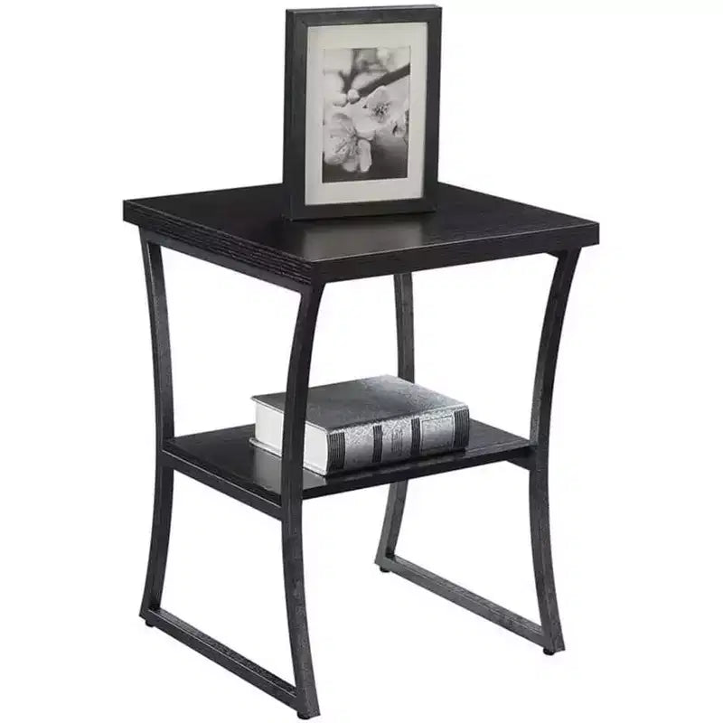 Table d'appoint rectangulaire en métal HomeStock 1 pièce