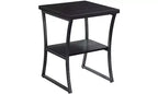 Table d'appoint rectangulaire en métal HomeStock 1 pièce