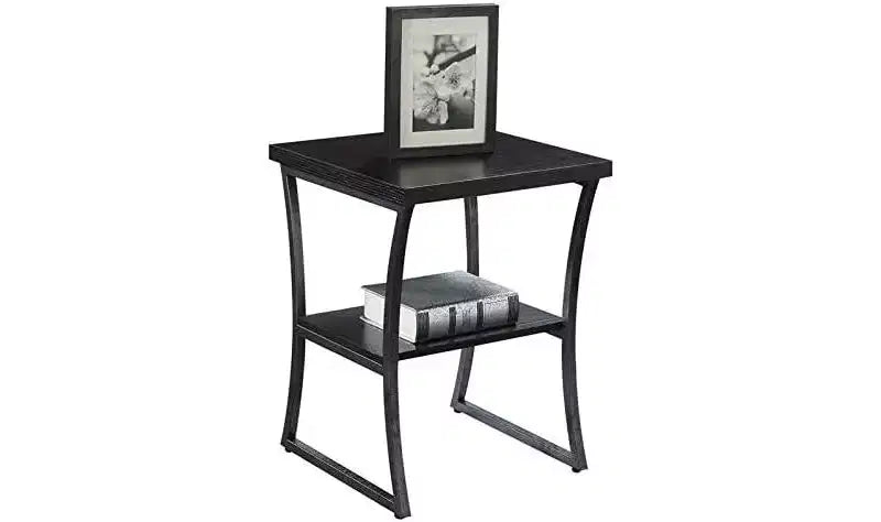 Table d'appoint rectangulaire en métal HomeStock 1 pièce