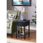 HomeStock Rectangle Wood Table Top End Table 1 -piece