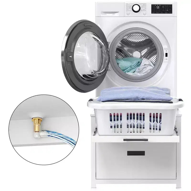 GDLF Washer Dryer Pedestal Stand, 24.1 Laundry Pedestal for Compact Washing Machine