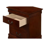 Table de Chevet Rectangulaire en Bois HomeStock pour Salon et Chambre à Coucher