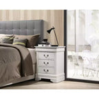 Table de Chevet Rectangulaire en Bois HomeStock pour Salon et Chambre à Coucher