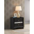 HomeStock Rectangle Sandle Wood Nighstand For Living Room and Bedroom