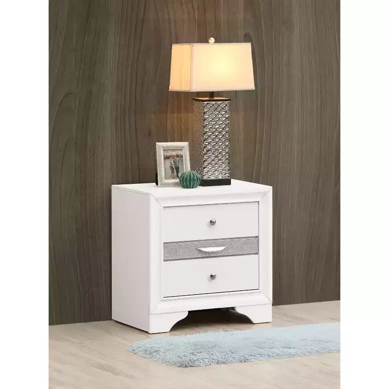Table de chevet rectangulaire HomeStock en bois de santal pour salon et chambre
