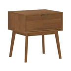 Table de chevet Linea Tambour 1 tiroir avec poignée en laiton