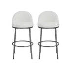 Tabourets de Bar Rembourrés en Métal Moderne Christopher Knight Home Chaiwat (Lot de 2)