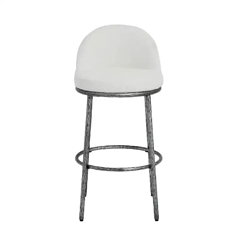Tabourets de Bar Rembourrés en Métal Moderne Christopher Knight Home Chaiwat (Lot de 2)