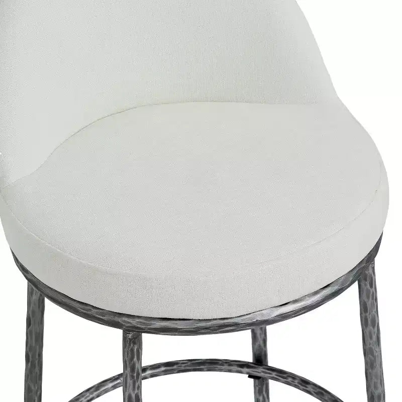 Tabourets de Bar Rembourrés en Métal Moderne Christopher Knight Home Chaiwat (Lot de 2)
