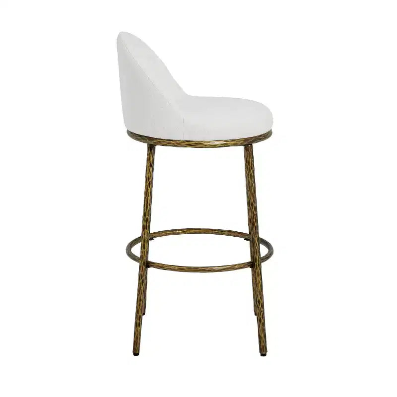 Tabourets de Bar Rembourrés en Métal Moderne Christopher Knight Home Chaiwat (Lot de 2)