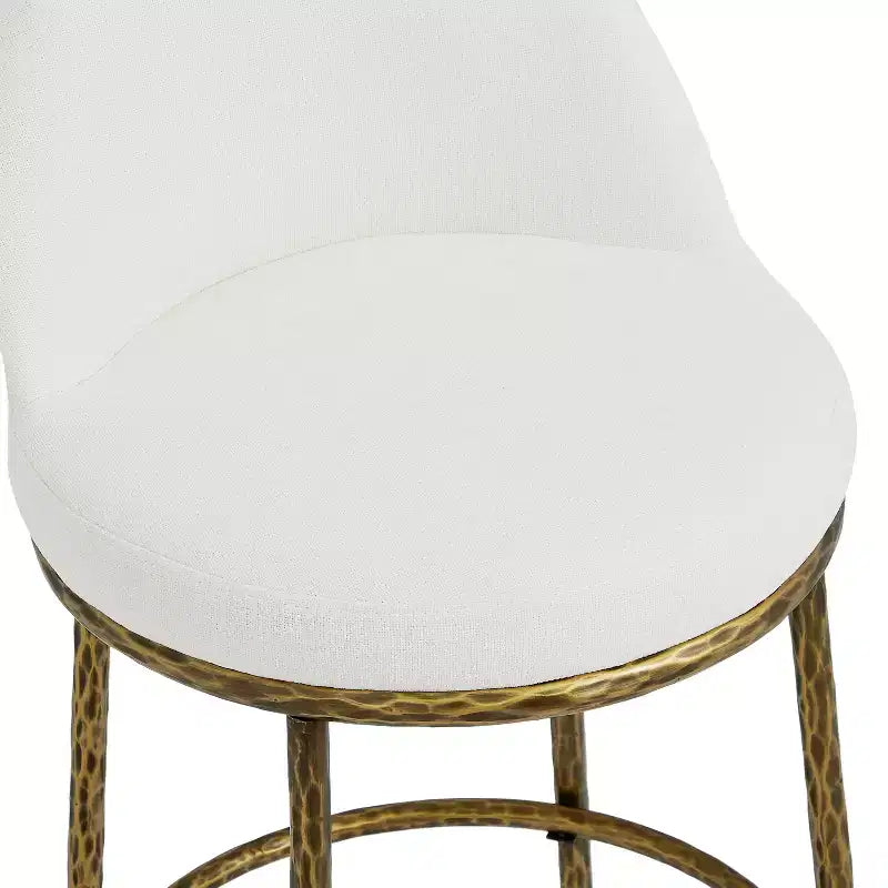 Tabourets de Bar Rembourrés en Métal Moderne Christopher Knight Home Chaiwat (Lot de 2)