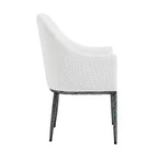 Christopher Knight Home Ekasit - Fauteuil d'appoint moderne en fer rembourré avec pieds en métal forgé couleur étain