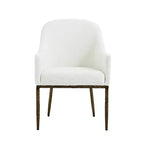 Christopher Knight Home Ekasit - Fauteuil d'appoint moderne en fer rembourré avec pieds en métal forgé couleur étain