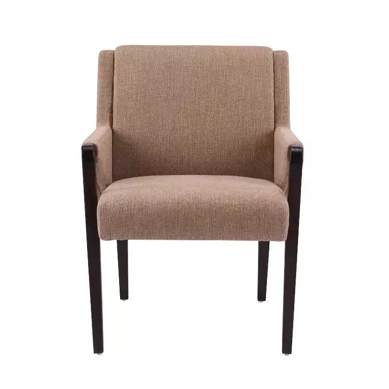 Christopher Knight Home Chaises de salle à manger modernes Nattapong en bois d'hévéa et lin (lot de 2)