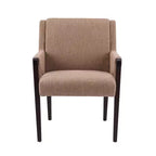 Christopher Knight Home Chaises de salle à manger modernes Nattapong en bois d'hévéa et lin (lot de 2)