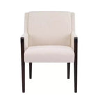 Christopher Knight Home Chaises de salle à manger modernes Nattapong en bois d'hévéa et lin (lot de 2)