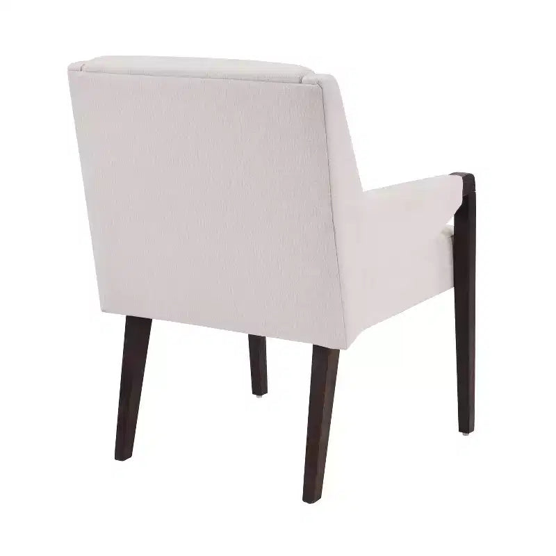 Christopher Knight Home Chaises de salle à manger modernes Nattapong en bois d'hévéa et lin (lot de 2)