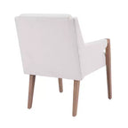 Christopher Knight Home Chaises de salle à manger modernes Nattapong en bois d'hévéa et lin (lot de 2)