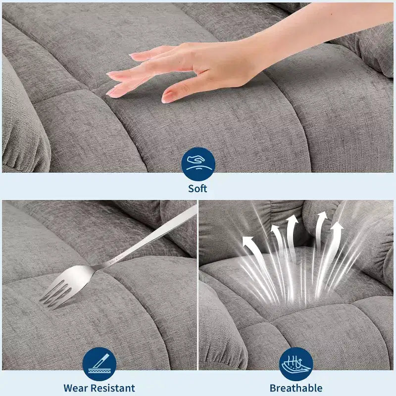 Fauteuil de massage inclinable et chauffant – Fauteuil à bascule pivotant à 360°, canapé simple surdimensionné avec vibration, port USB et poches de rangement pour salon/chambre