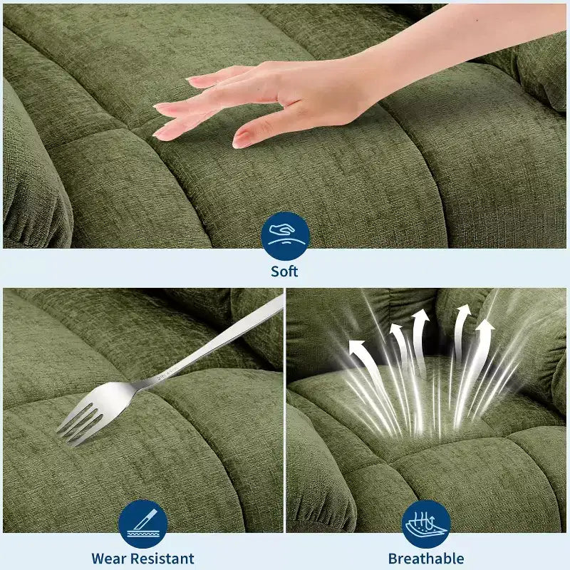 Fauteuil de massage inclinable et chauffant – Fauteuil à bascule pivotant à 360°, canapé simple surdimensionné avec vibration, port USB et poches de rangement pour salon/chambre