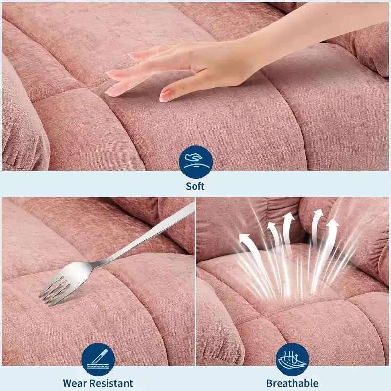 Fauteuil de massage inclinable et chauffant – Fauteuil à bascule pivotant à 360°, canapé simple surdimensionné avec vibration, port USB et poches de rangement pour salon/chambre