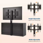 Meuble TV avec support pour téléviseurs de 32 à 85 pouces – Meuble console média à 9 tiroirs, centre de divertissement moderne – Choisissez la couleur (blanc, noir)
