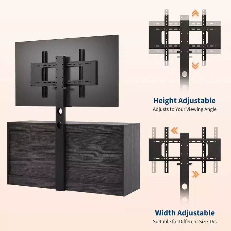 Meuble TV avec support pour téléviseurs de 32 à 85 pouces – Meuble console média à 9 tiroirs, centre de divertissement moderne – Choisissez la couleur (blanc, noir)