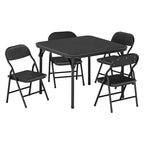 Coolmee Ensemble table et 4 chaises pliantes pour enfants, Ensemble table et chaises d'activités pour tout-petits, pour salle à manger, garderie, salles de classe