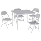 Coolmee Ensemble table et 4 chaises pliantes pour enfants, Ensemble table et chaises d'activités pour tout-petits, pour salle à manger, garderie, salles de classe