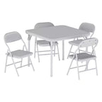 Coolmee Ensemble table et 4 chaises pliantes pour enfants, Ensemble table et chaises d'activités pour tout-petits, pour salle à manger, garderie, salles de classe