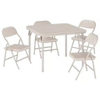 Coolmee Ensemble table et 4 chaises pliantes pour enfants, Ensemble table et chaises d'activités pour tout-petits, pour salle à manger, garderie, salles de classe