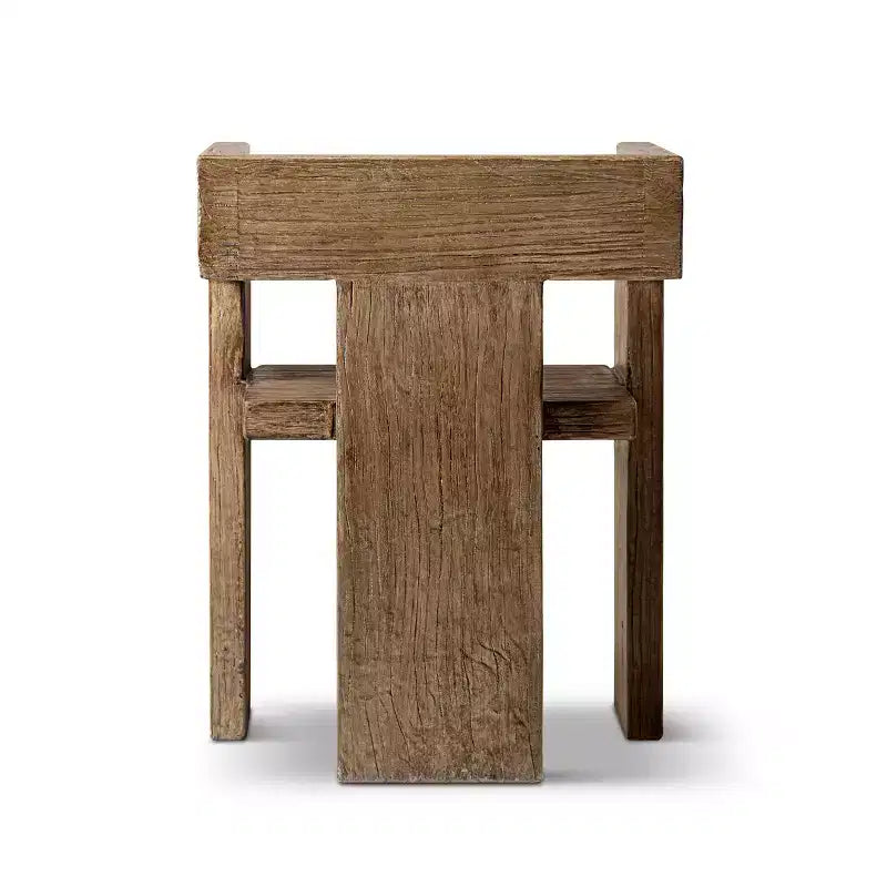 Jennifer Taylor Home Avenel Fauteuil d'appoint bloc sculptural en orme massif recyclé