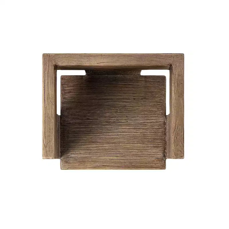 Jennifer Taylor Home Avenel Fauteuil d'appoint bloc sculptural en orme massif recyclé