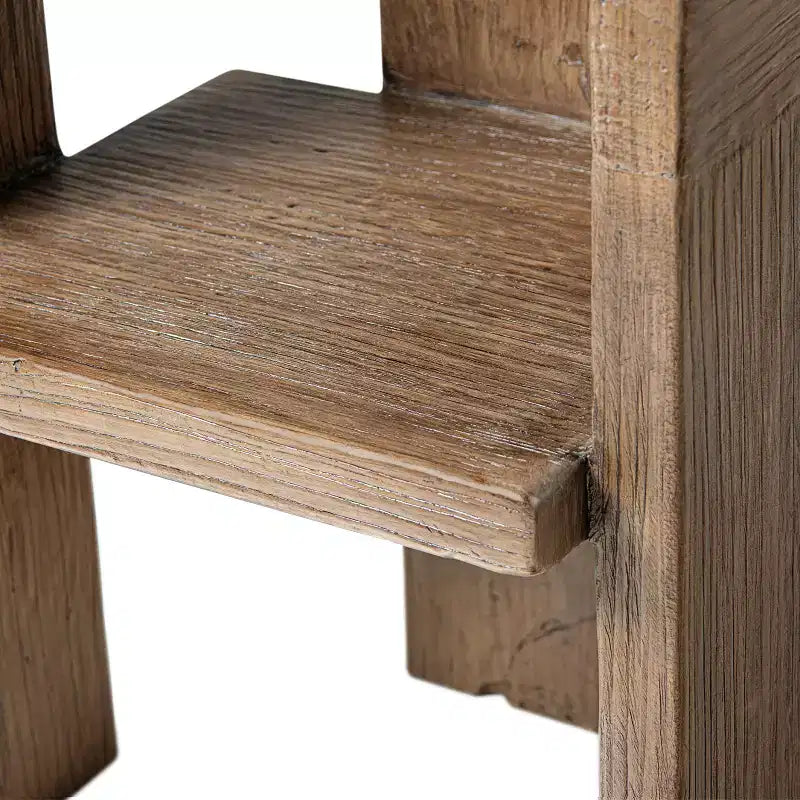 Jennifer Taylor Home Avenel Fauteuil d'appoint bloc sculptural en orme massif recyclé