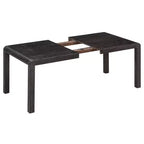 Ensemble de salle à manger extensible vintage GDFStudio Betsy pour 4 à 6 personnes avec chaises rembourrées et banc