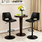 Modern Adjustable Swivel Bar Stools Set of 2, Modern Industrial Counter Height Lounge Chairs, for Dining, Living Room