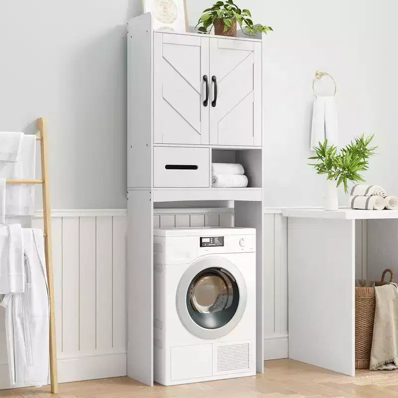 Meuble de rangement au-dessus des toilettes, organisateurs de salle de bain autoportants pour salle de bain, toilettes, buanderie