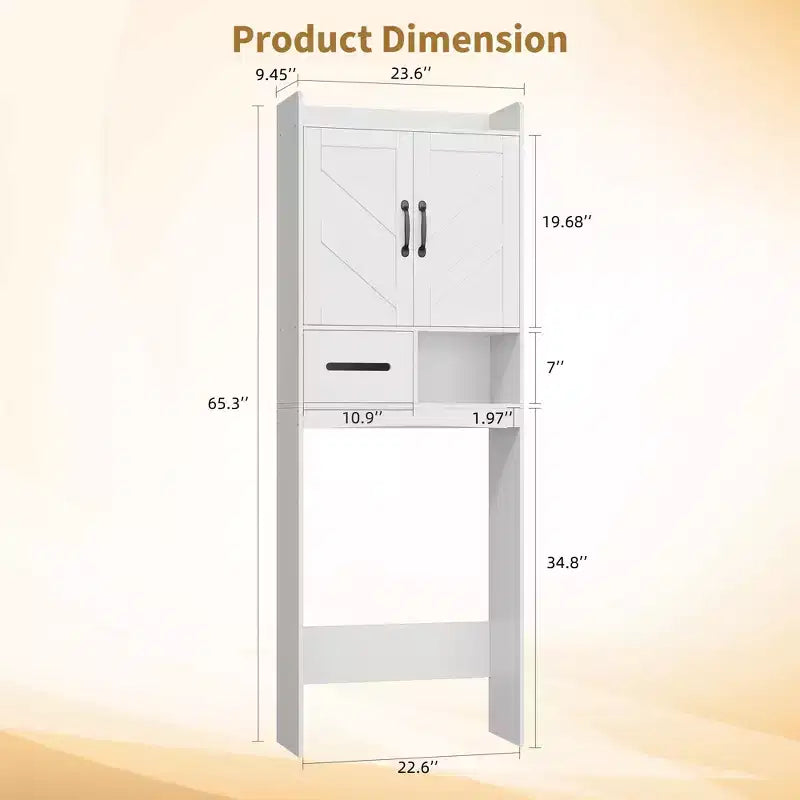 Meuble de rangement au-dessus des toilettes, organisateurs de salle de bain autoportants pour salle de bain, toilettes, buanderie