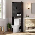 Meuble de rangement au-dessus des toilettes, organisateurs de salle de bain autoportants pour salle de bain, toilettes, buanderie